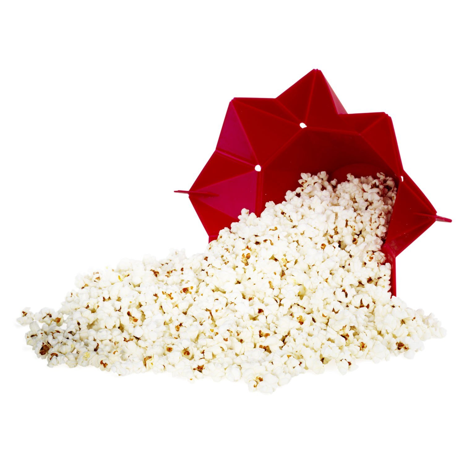 Popcorn Powder | Popcorn Popper | Collapsible & Microwavable - Red